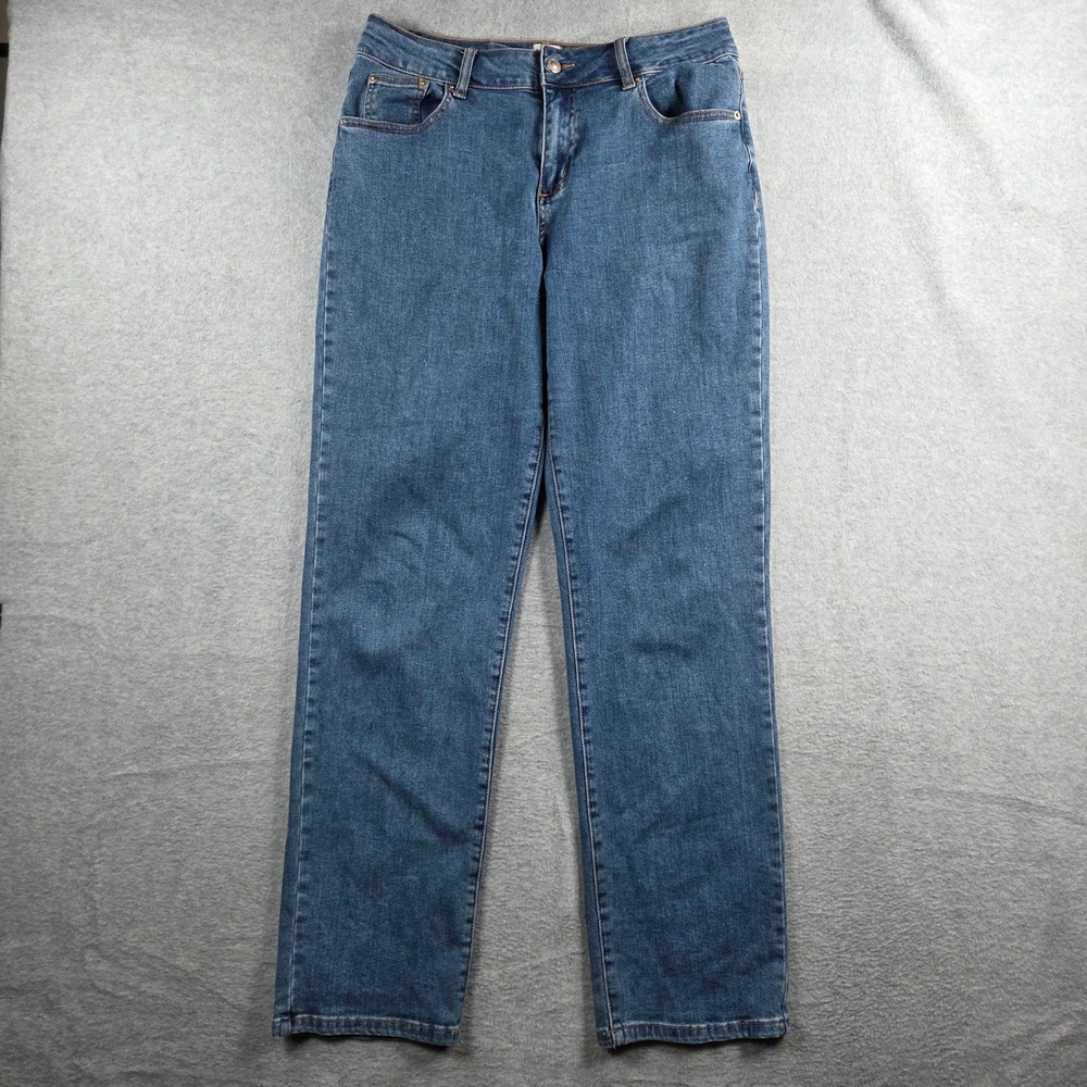 Princess Polly Straight Leg Jeans Womens 8 Medium Wash Denim Classic High Rise